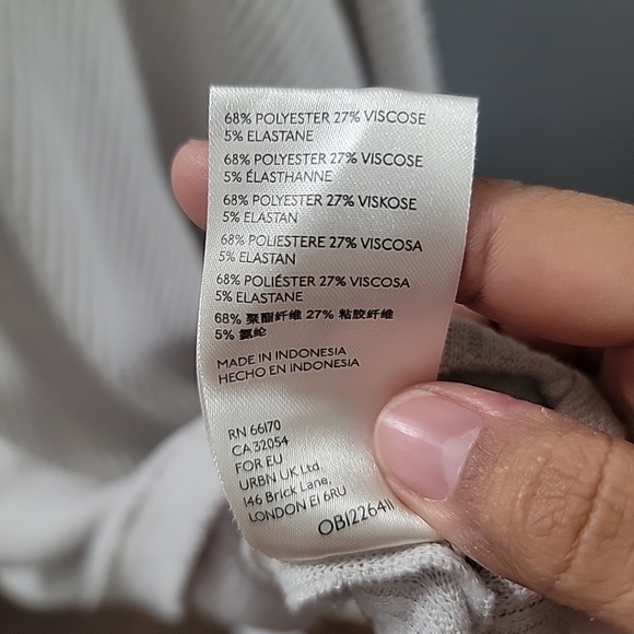 We the Free Juicy Cowl Neck Open Back Top Long Sleeve XSmall Oversized Soft - Picture 6 of 7